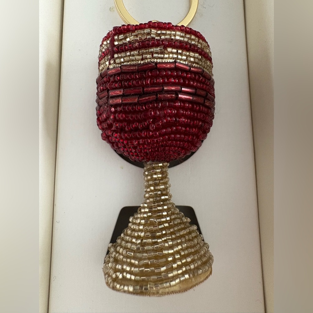 Haute Hippie Wine Bag Charm & Key Chain - Picture 2 of 4